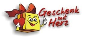 Geschenk mit Herz Logo